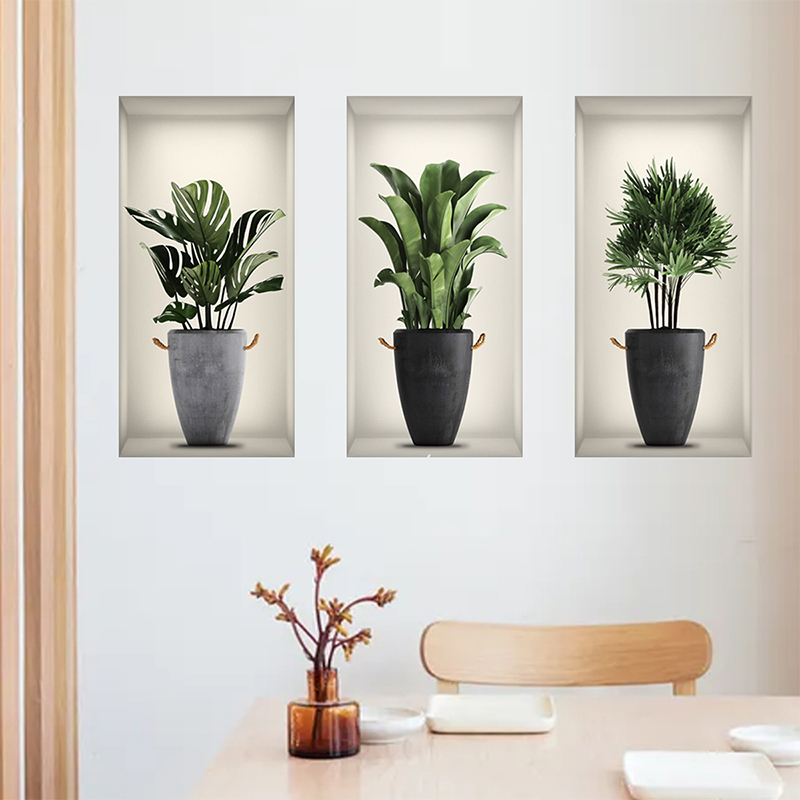 3D Printing Vase - 3 Sheets Green Plant Potted Plant
