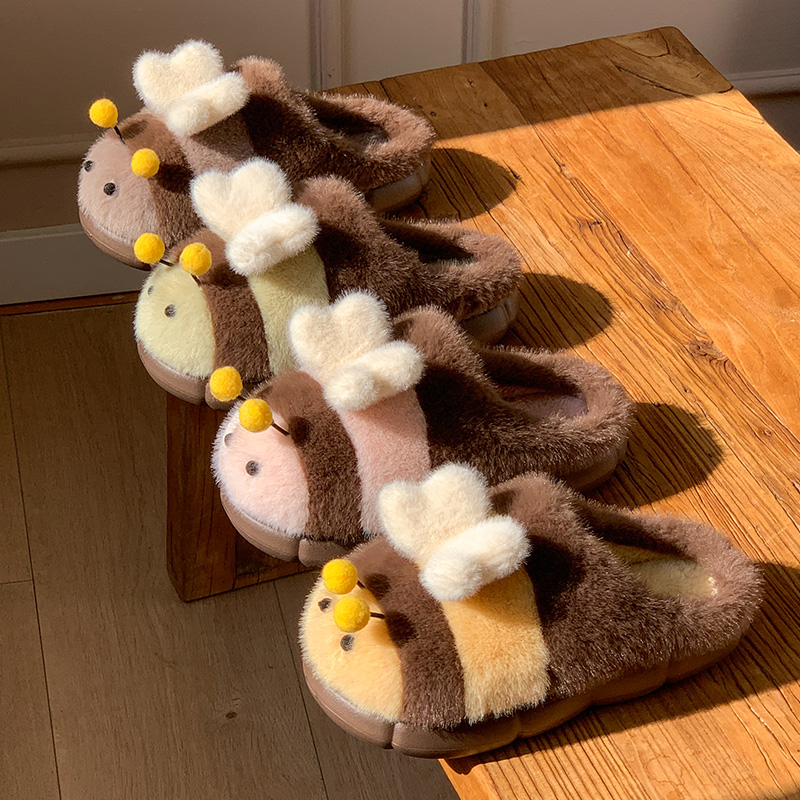 3D Printing House - Cute Little Bee Slippers For Women
