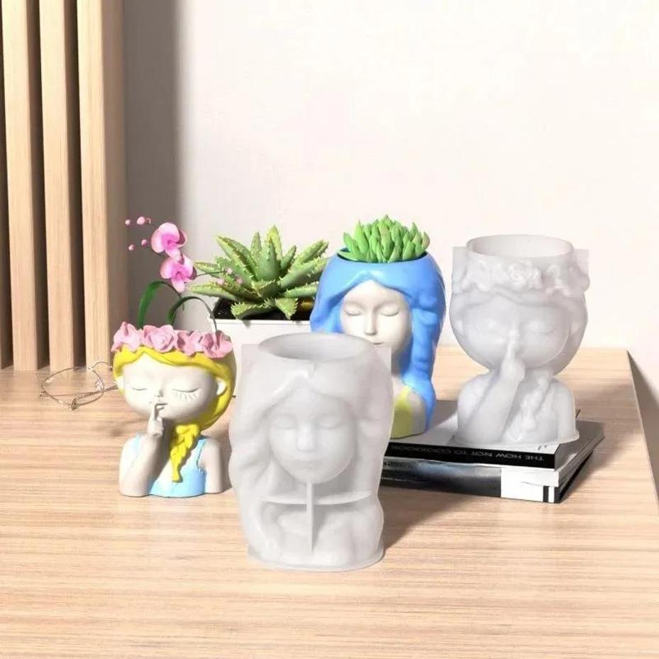 3D Printing Vase - 1 Pcs Silicone Mold 3D Cute