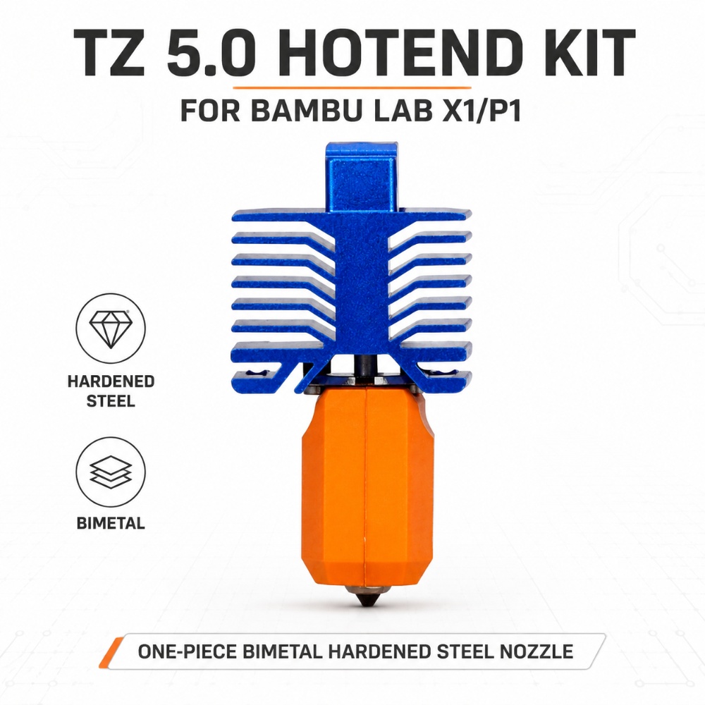 Nozzle 0.4Mm Hardened - TZ5.0 Hotend Kit For Bambu Lab