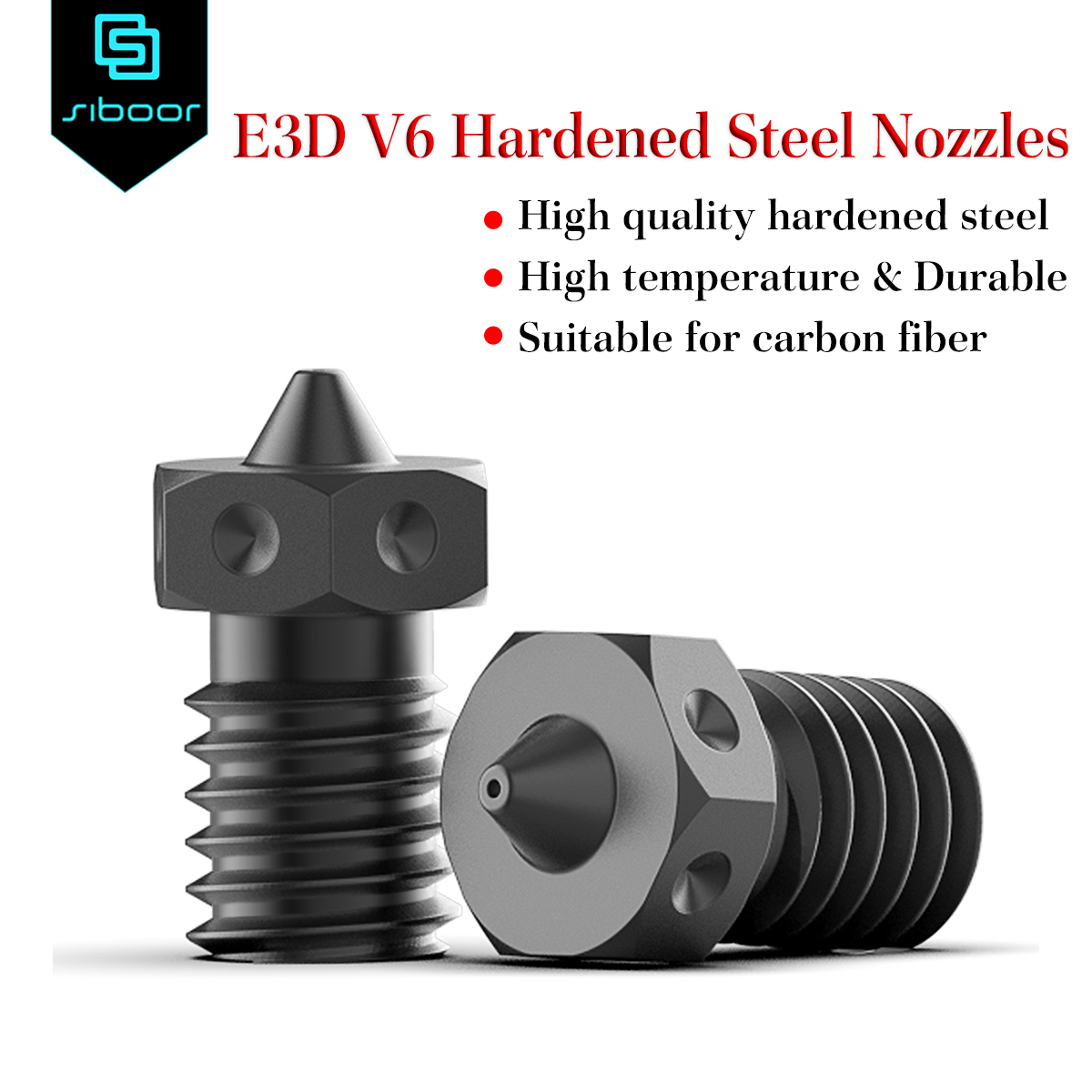 Nozzle 0.4Mm Hardened - High Quality E3D V6 Nozzle Hardened