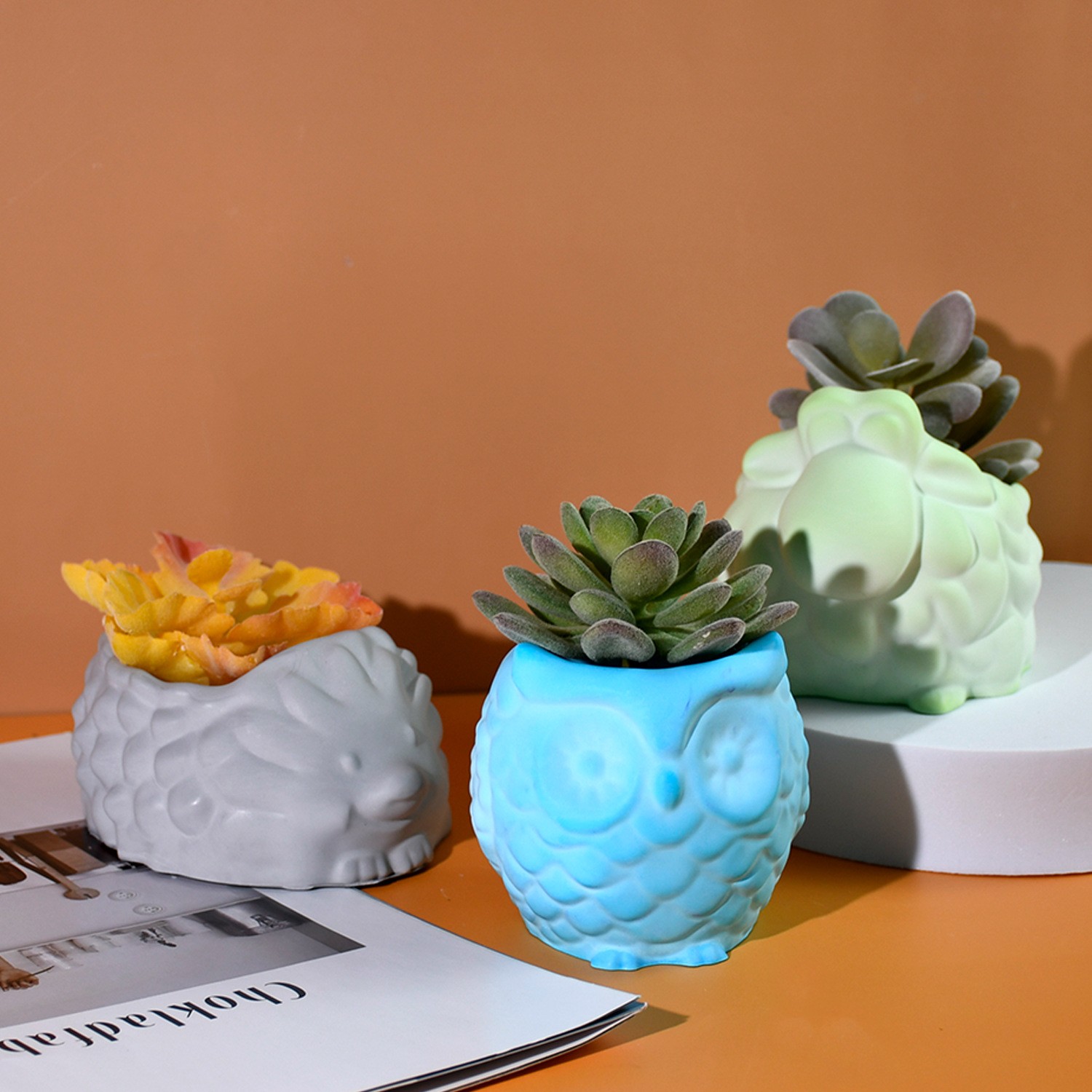 3D Animal Flower Pot Silicone  - 3D Printing Vase 评论和价格