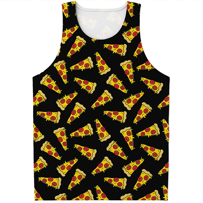 Cute Pepperoni Pizza Tank Top  - 3D Printing In Food 评论和价格