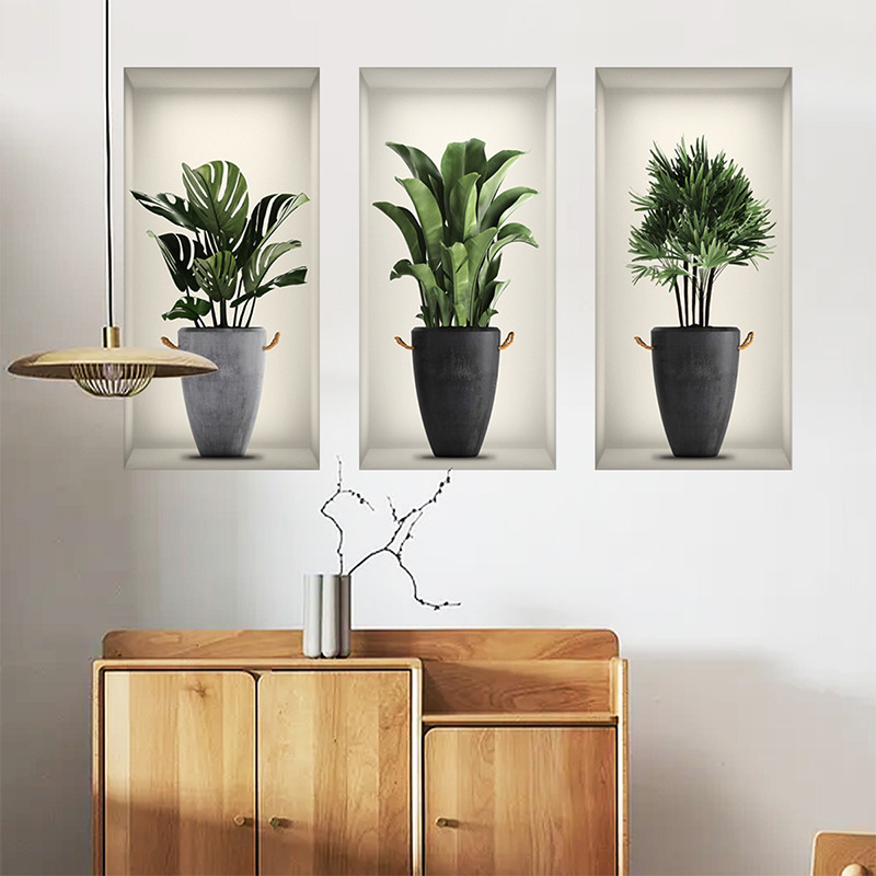 3 Sheets Green Plant Potted Pl - 3D Printing Vase 评论和价格