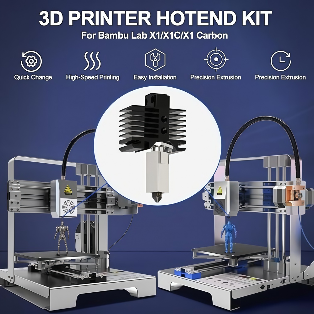 For Bamboo X1/X1C Hotend Kit,H - Nozzle 0.4Mm Hardened 评论和价格