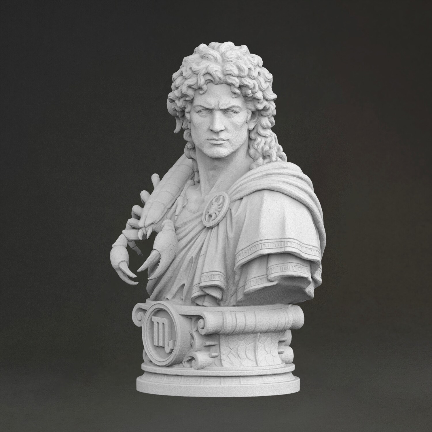 'Scorpio bust' Sculpture, 3D P - 3D Printing Resin 评论和价格