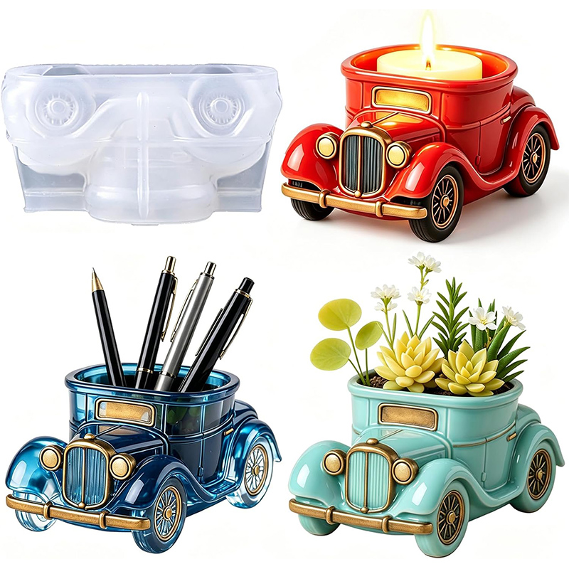 3D Vintage Bus Car Succulent P - 3D Printing Vase 评论和价格
