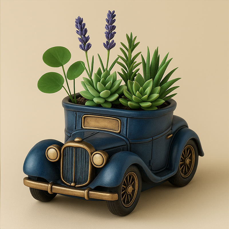 3D Vintage Bus Car Succulent P - 3D Printing Vase 评论和价格