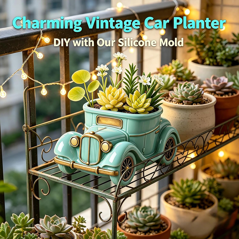 3D Vintage Bus Car Succulent P - 3D Printing Vase 评论和价格