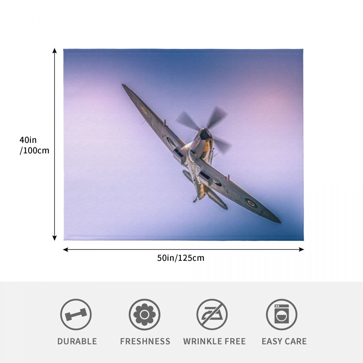 The iconic Spitfire Throw Blan - 3D Printing Icon 评论和价格