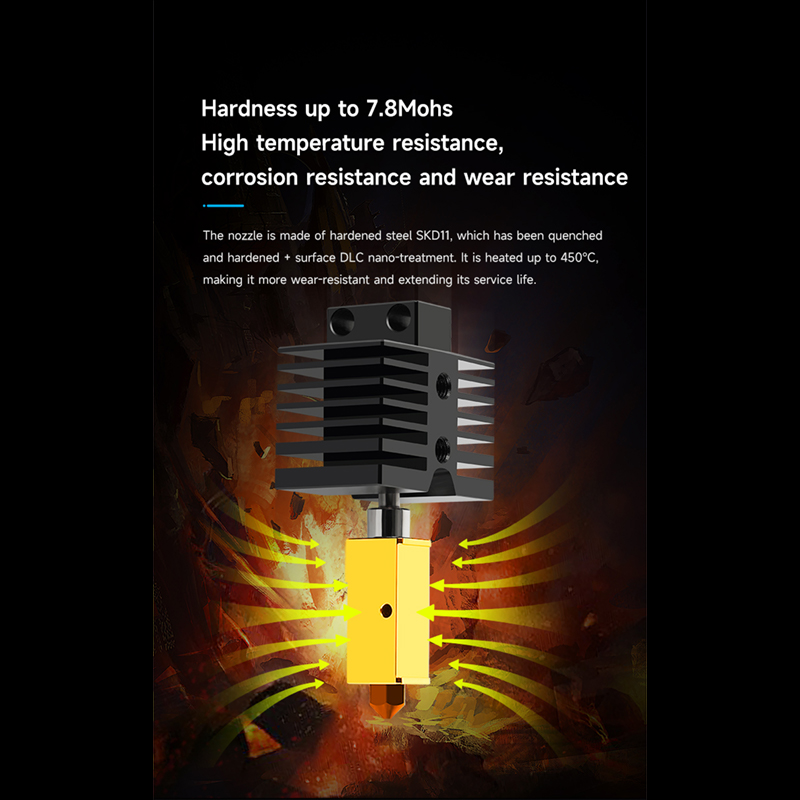 Hotend For Qidi X plus 3 / X m - Nozzle 0.4Mm Hardened 评论和价格