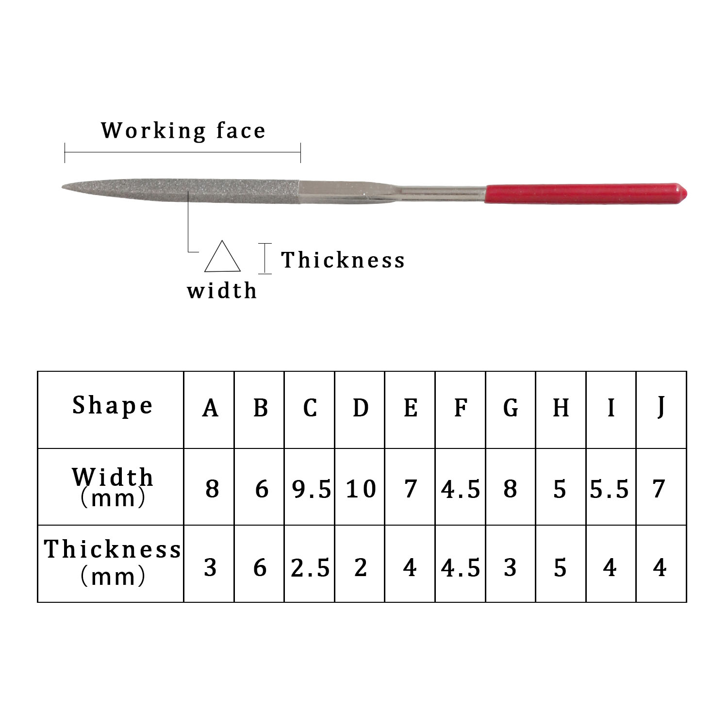 10Pcs Diamond Needle File Set  - 3D Printing File Free 评论和价格