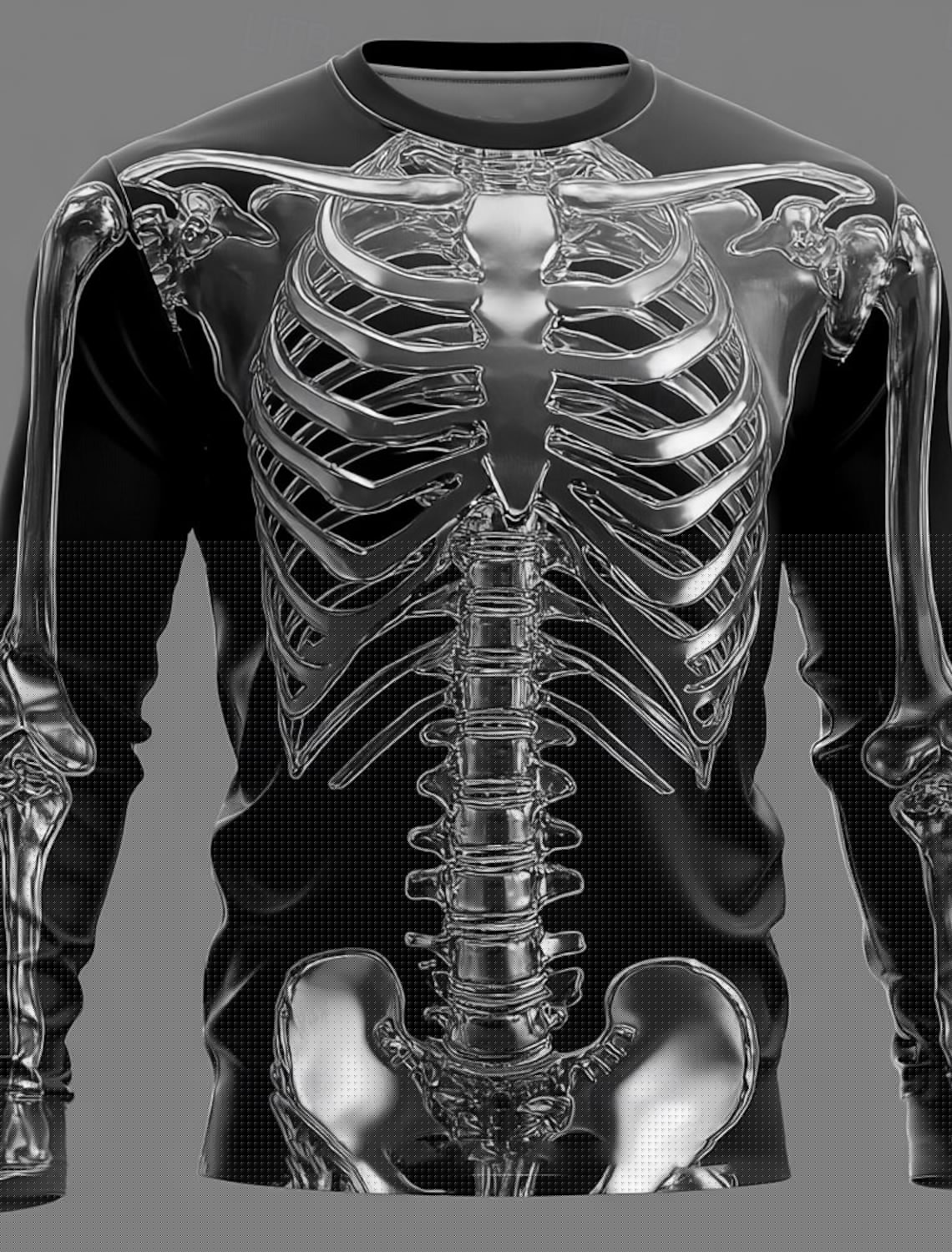 Men 3D X-Ray Skeleton Print Lo - 3D Printing X Ray 评论和价格