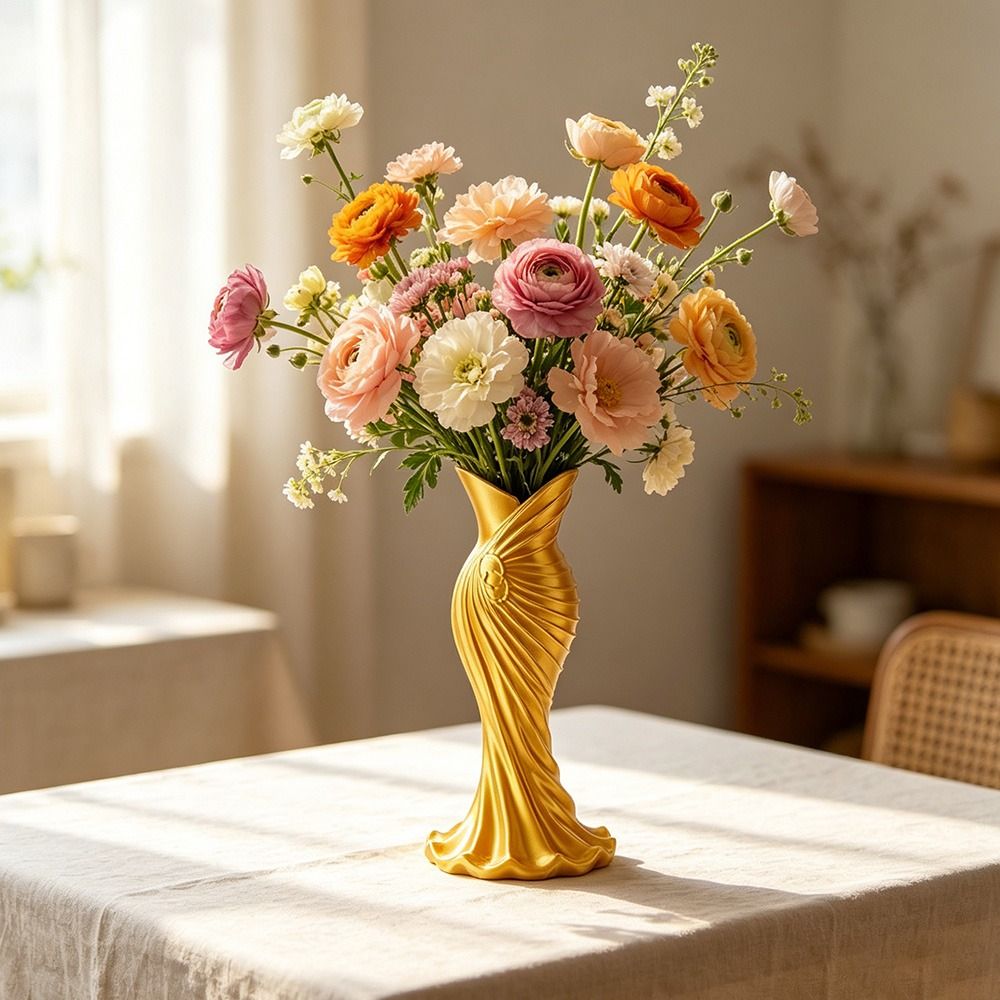 Gown-Shaped 3D Printed Flower  - 3D Printing Vase 评论和价格