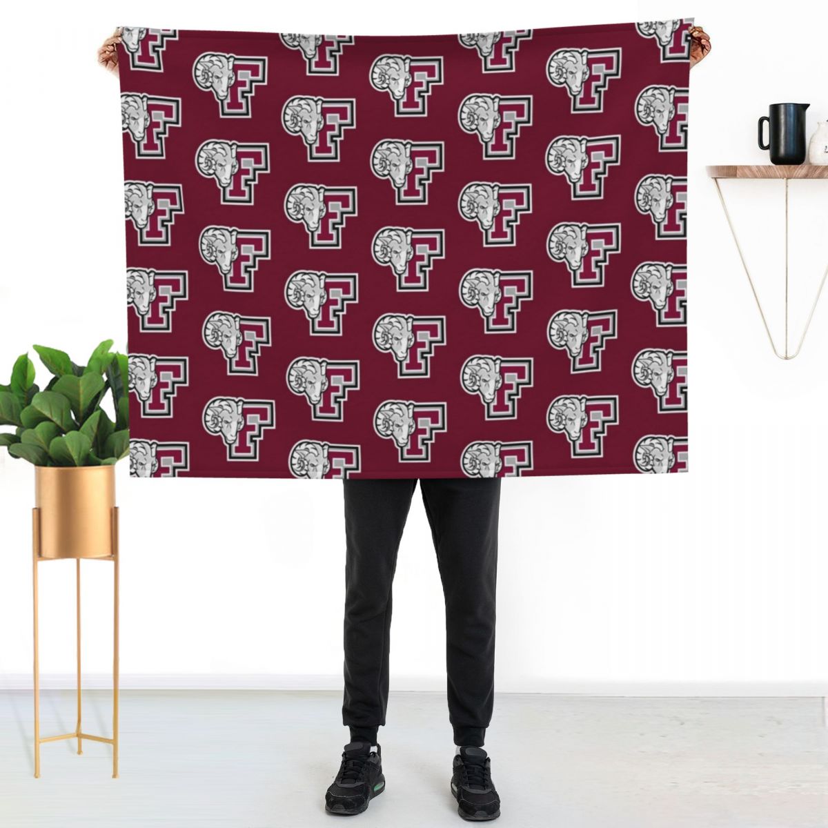 The Fordham Icon Throw Blanket - 3D Printing Icon 评论和价格