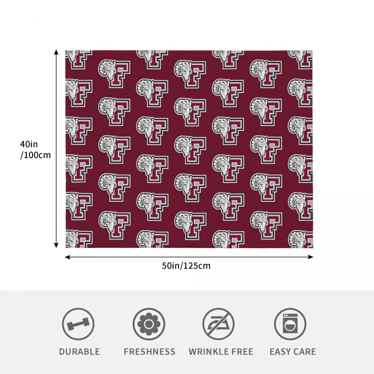 The Fordham Icon Throw Blanket - 3D Printing Icon 评论和价格