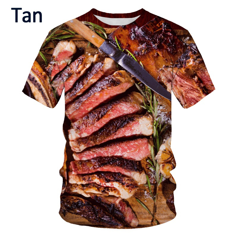 Food Steak Hamburger Graphic T - 3D Printing In Food 评论和价格