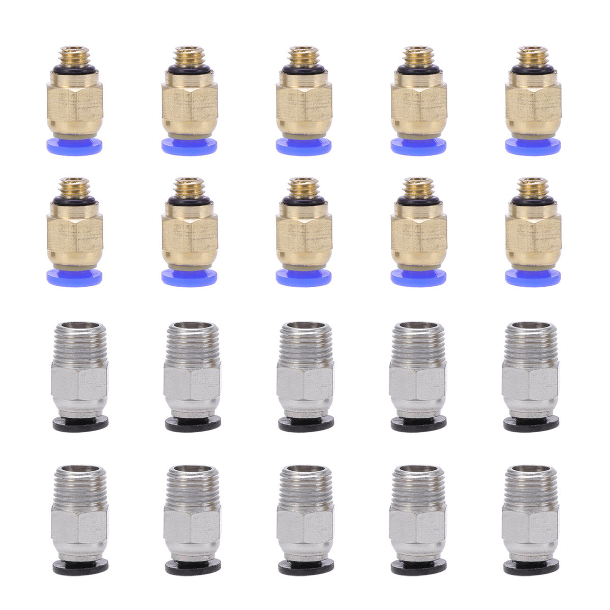 20Pcs Pneumatic Push Connector - 3D Printer Extruder 评论和价格