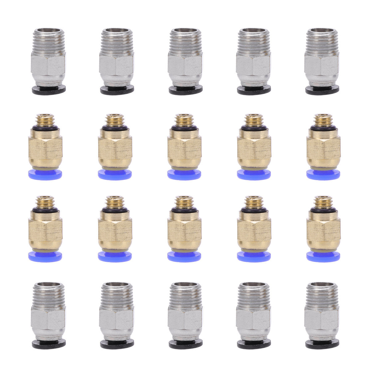 20Pcs Pneumatic Push Connector - 3D Printer Extruder 评论和价格