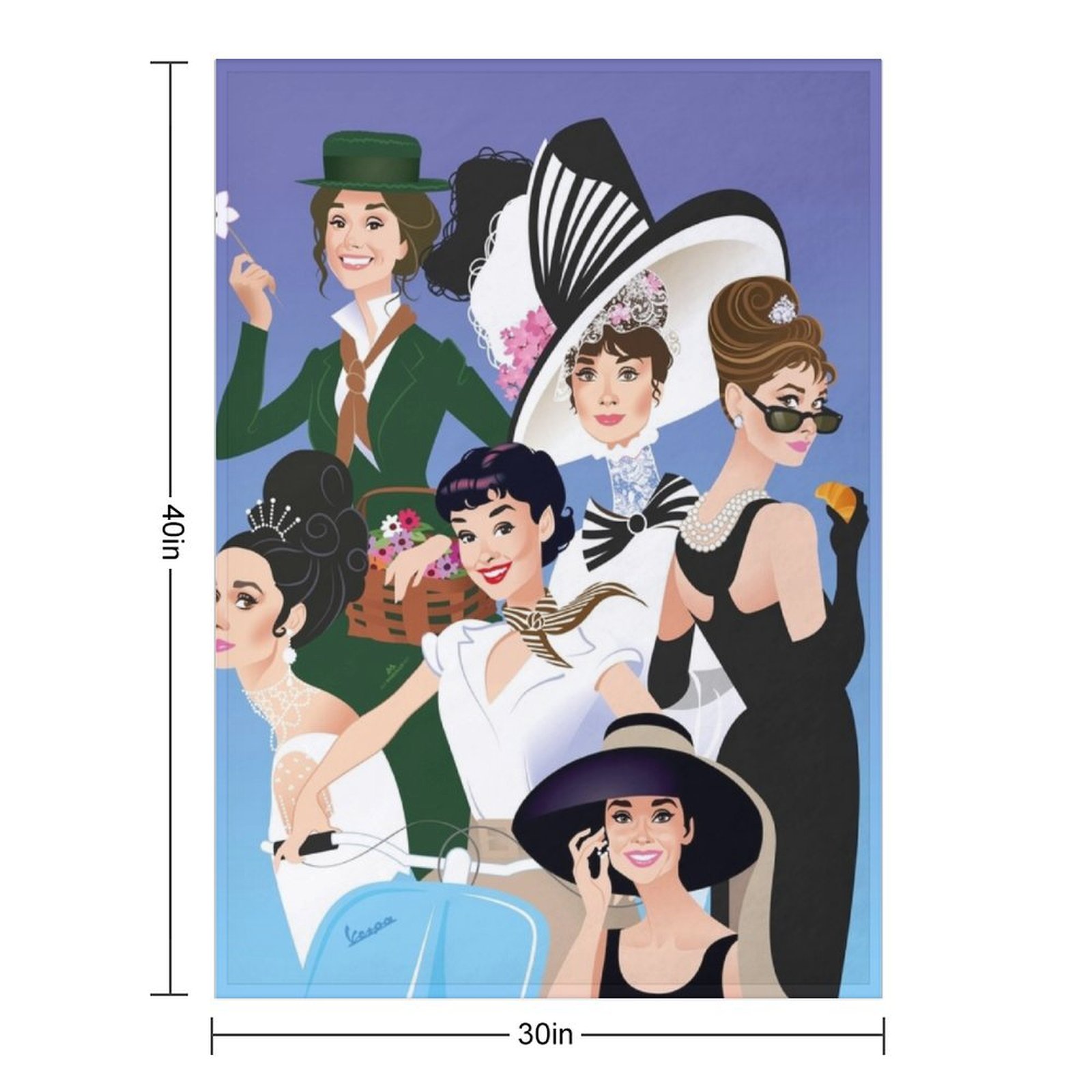 Style Icon Throw Blanket Blank - 3D Printing Icon 评论和价格