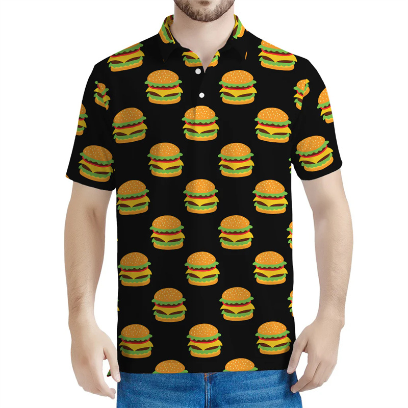 Cute Hamburger Graphic Polo Sh - 3D Printing In Food 评论和价格