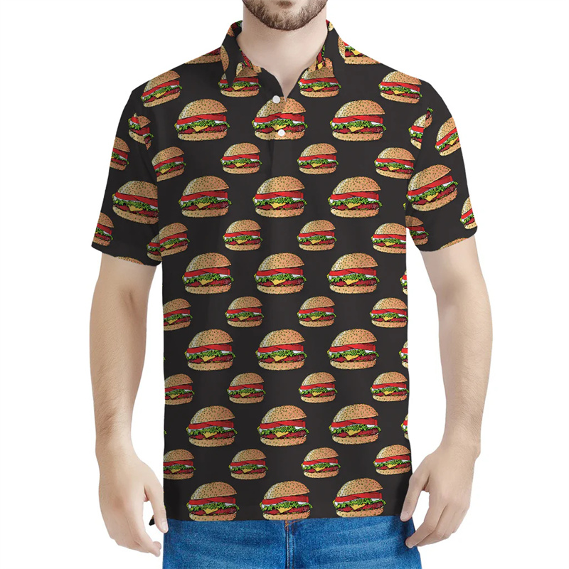 Cute Hamburger Graphic Polo Sh - 3D Printing In Food 评论和价格