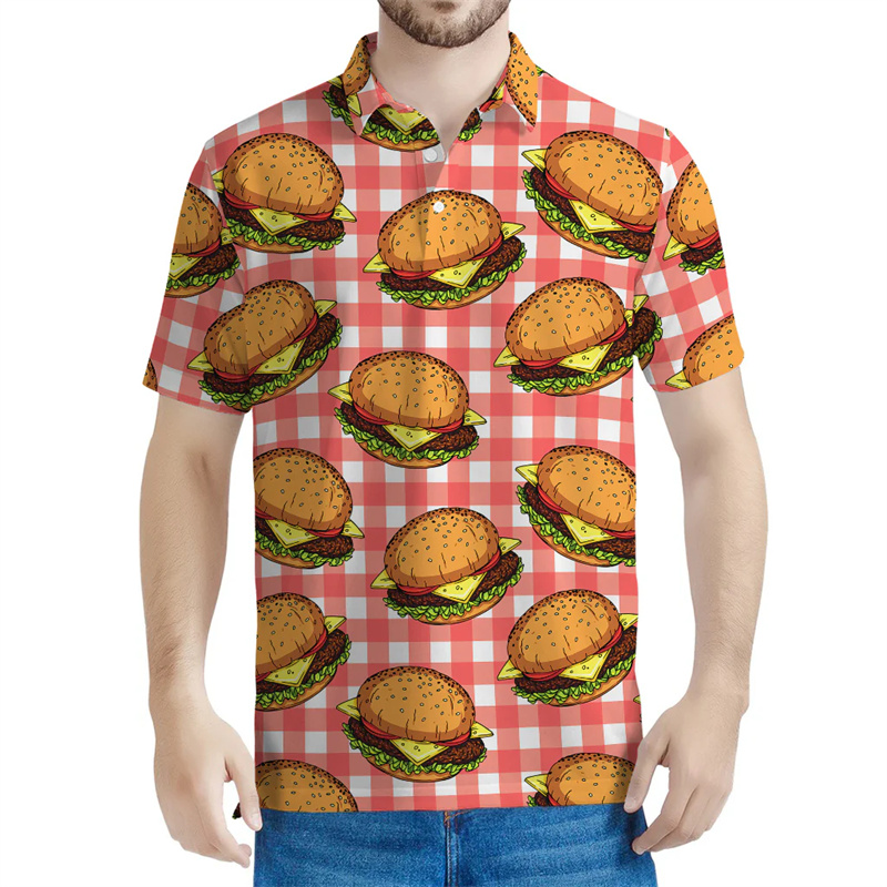 Cute Hamburger Graphic Polo Sh - 3D Printing In Food 评论和价格
