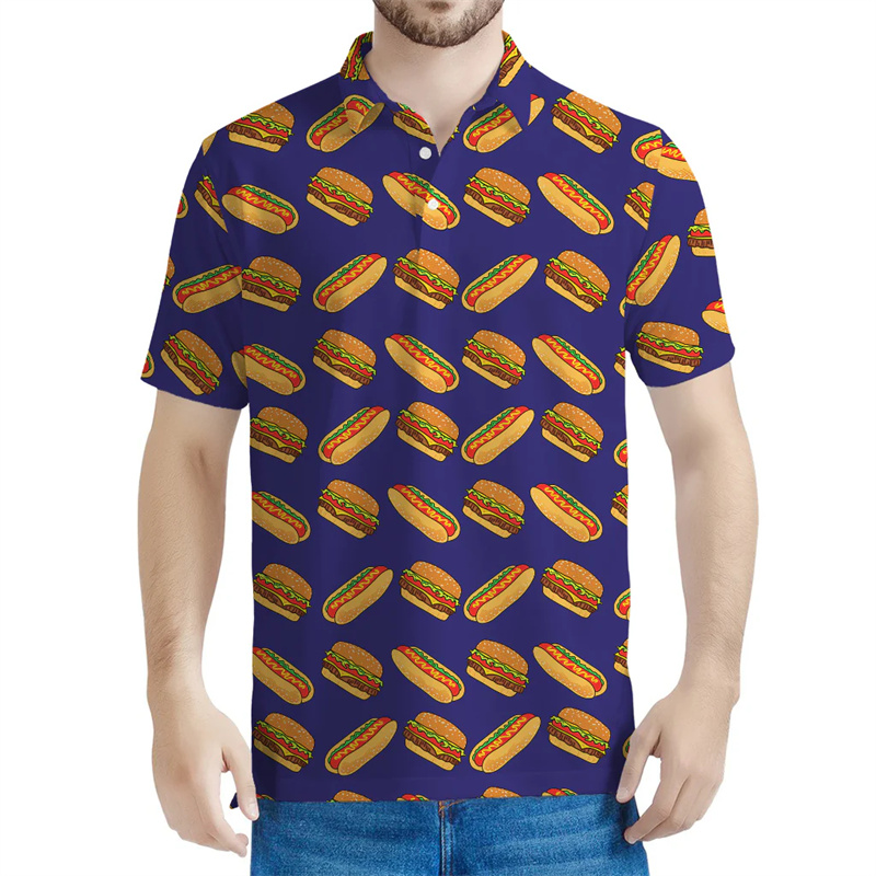 Cute Hamburger Graphic Polo Sh - 3D Printing In Food 评论和价格
