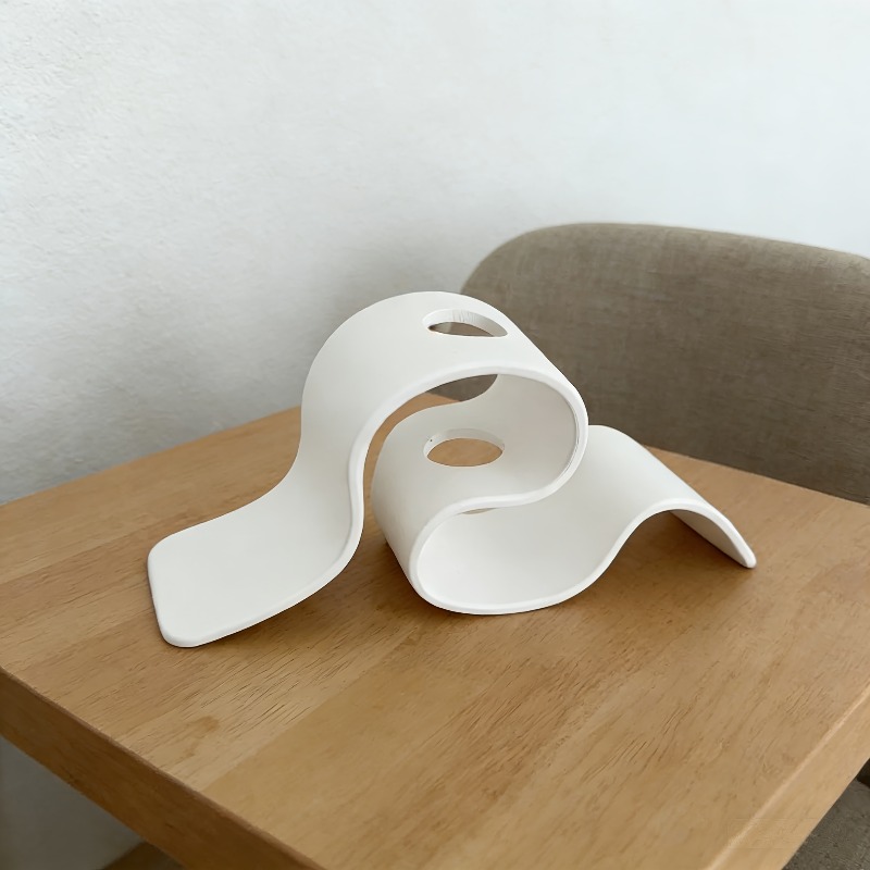 1pc Modern Minimalist Curved 3 - 3D Printing Vase 评论和价格