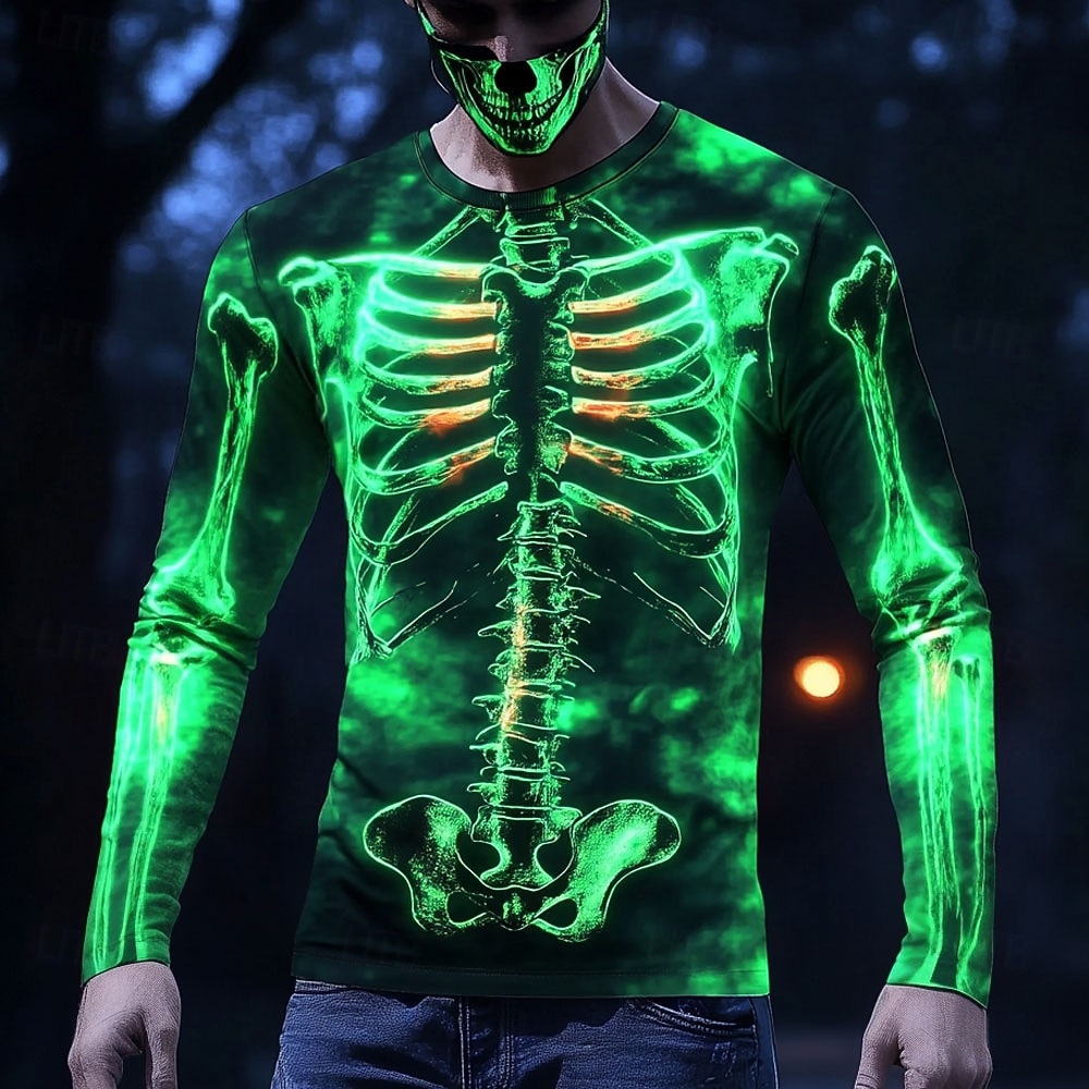Men Glowing X-Ray Skeleton 3D  - 3D Printing X Ray 评论和价格