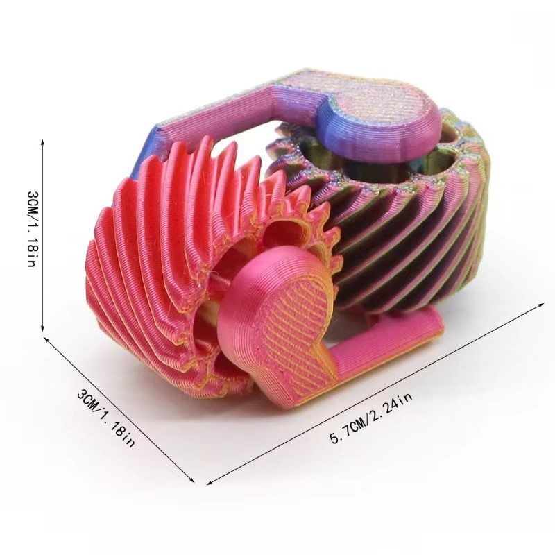 1PCS 3D Printed Fidget Spinner - 3D Printing Gears 评论和价格